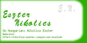 eszter nikolics business card